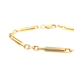 Pre Owned 9ct Tromebone Link Bracelet ZV854